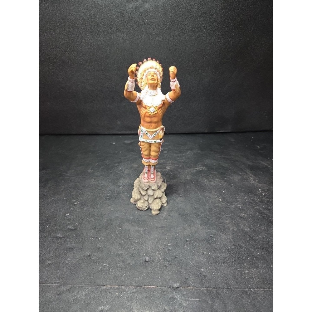 Hamilton Collection Warrior Prayer Protector of Dreams Native American Figurine‎